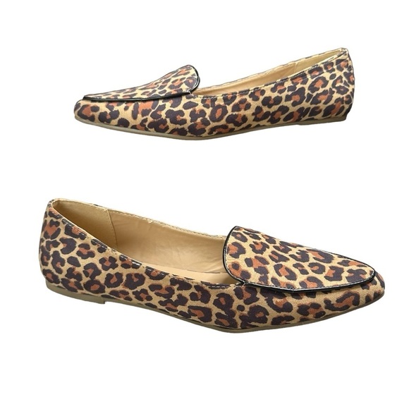MIA Niles Leopard Print Pointed Toe Flat Womens Size 6 - Picture 11 of 13